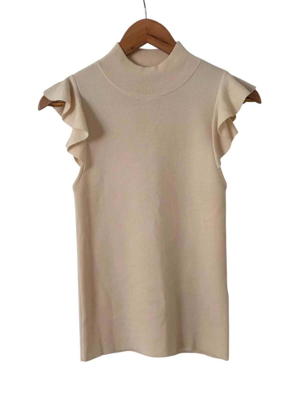 Alice + Olivia Knit Ruffle Sleeveless Top - Picture 3 of 5